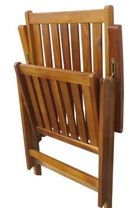 Table rectangulaire et 6 chaises de jardin acacia clair coussins blanc Polina - Photo n°6