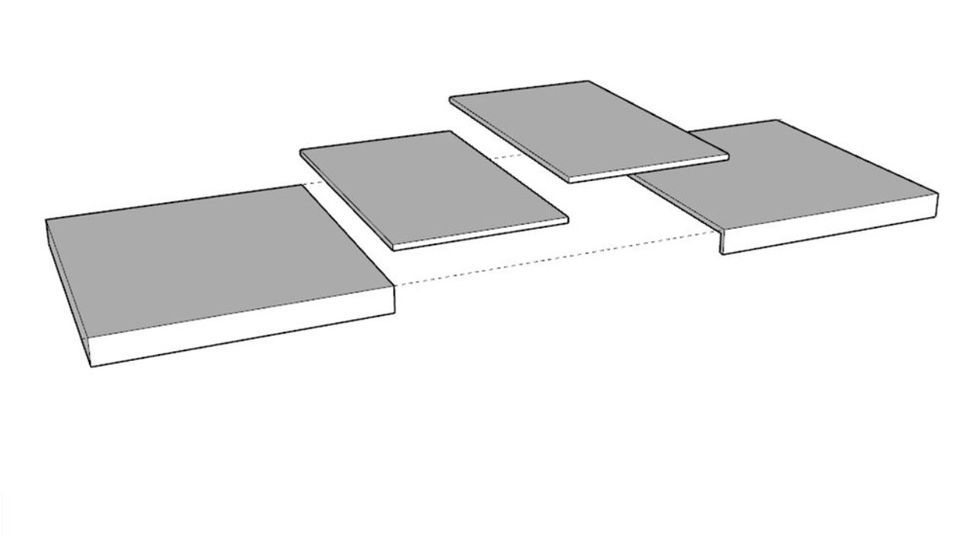 Table rectangulaire extensible 6 à 10 places L 130 à 234 cm grise effet béton et pieds métal anthracite Flavio - Photo n°7