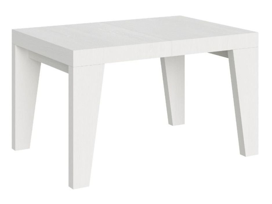 Table rectangulaire extensible 6 à 18 personnes L 130 à 390 cm blanc Naxo - Photo n°1