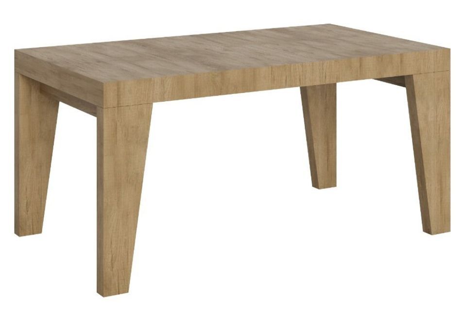 Table rectangulaire extensible 6 à 20 personnes L 160 à 420 cm bois clair Naxo - Photo n°1