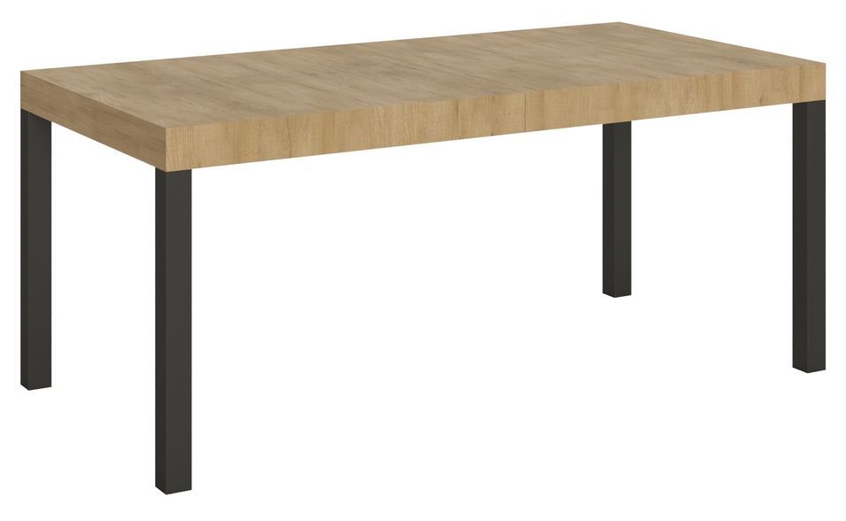 Table rectangulaire extensible bois chêne clair 6 à 20 places L 160 à 420 cm Karry - Photo n°4