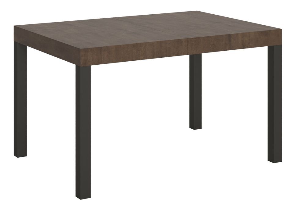 Table rectangulaire extensible bois noyer 6 à 18 places L 130 à 390 cm Karry - Photo n°1