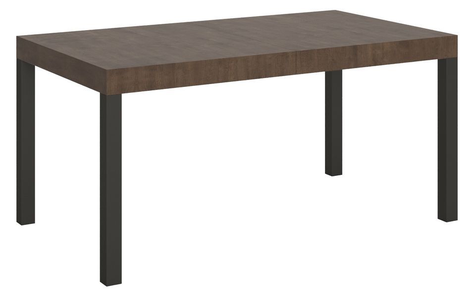 Table rectangulaire extensible bois noyer 6 à 18 places L 130 à 390 cm Karry - Photo n°3