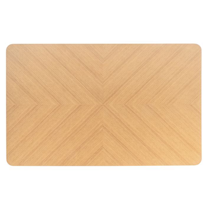 Table rectangulaire Spinak en chêne clair et pieds laqués – Sobriété et élégance naturelle - Photo n°4