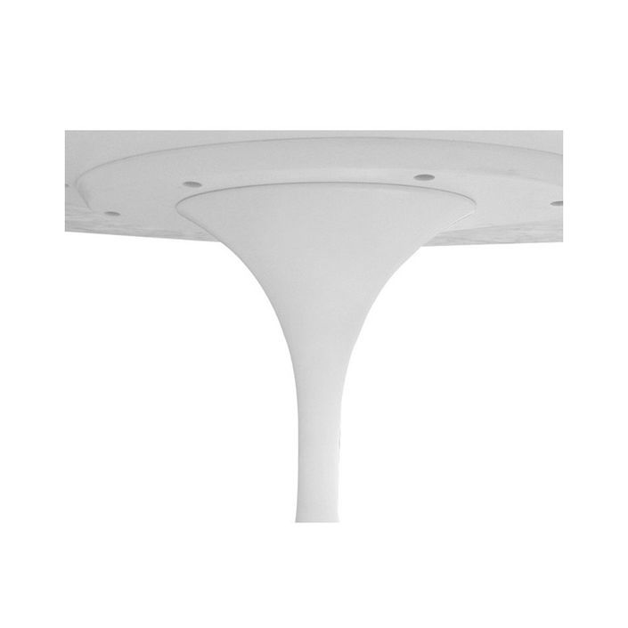 Table ronde 100 cm laquée blanc Pétale - Photo n°3