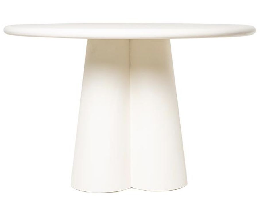 Table ronde 120 cm en bois de Manguier blanc – Charme moderne Jakin - Photo n°3