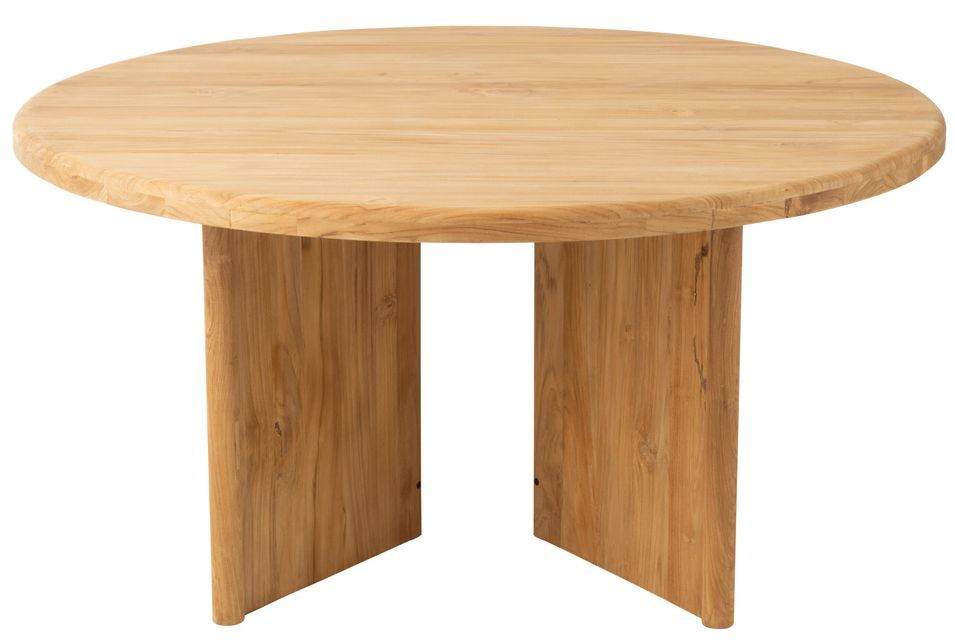 Table ronde en Teck naturel 150 cm - Le charme du bois dans votre intérieur - Photo n°3