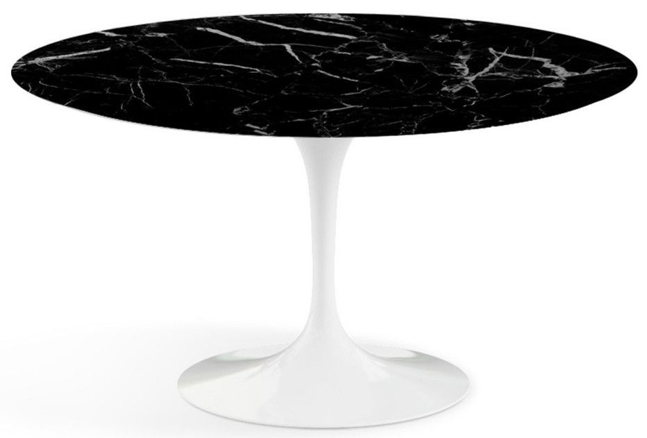 Table ronde tulipe plateau en marbre - Collection haut de gamme - Photo n°1