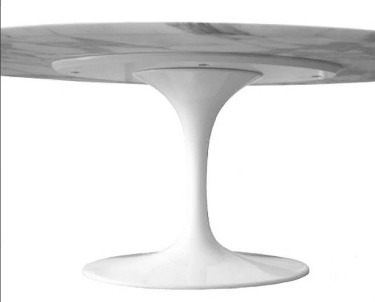 Table ronde tulipe plateau en marbre - Collection haut de gamme - Photo n°11