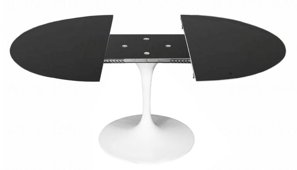 Table tulipe ovale extensible Haut de gamme - Photo n°4