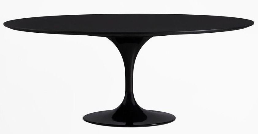 Table tulipe ovale extensible plateau stratifié - Collection haut de gamme - Photo n°1