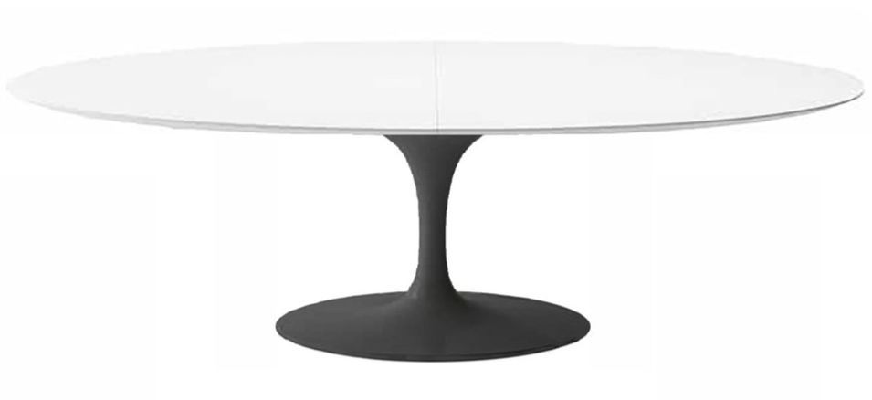 Table tulipe ovale extensible plateau stratifié - Collection haut de gamme - Photo n°1