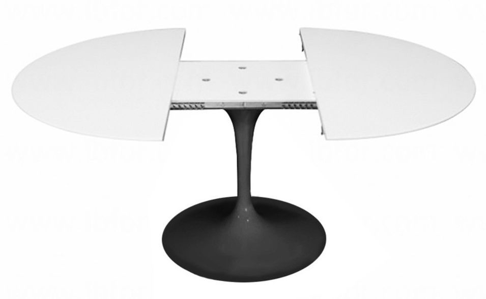 Table tulipe ovale extensible plateau stratifié - Collection haut de gamme - Photo n°3