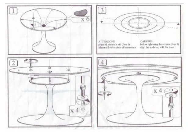 Table tulipe ronde Haut de gamme - Photo n°8