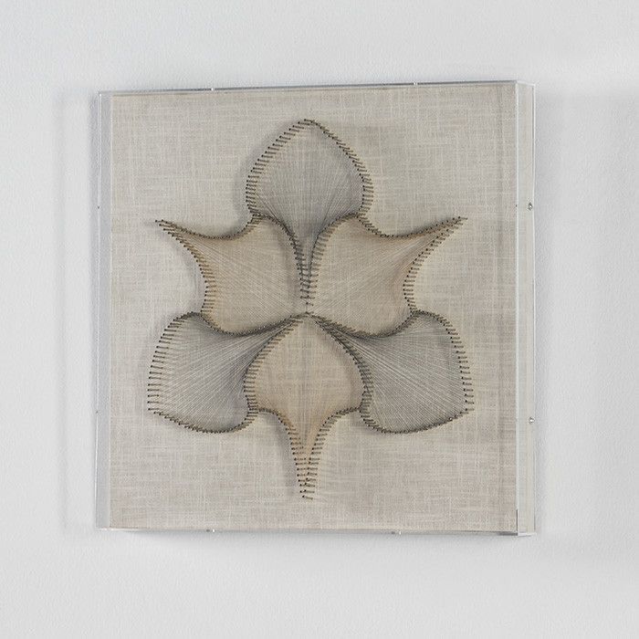 Tableau carré fils et acrylique transparent Norah - Photo n°1