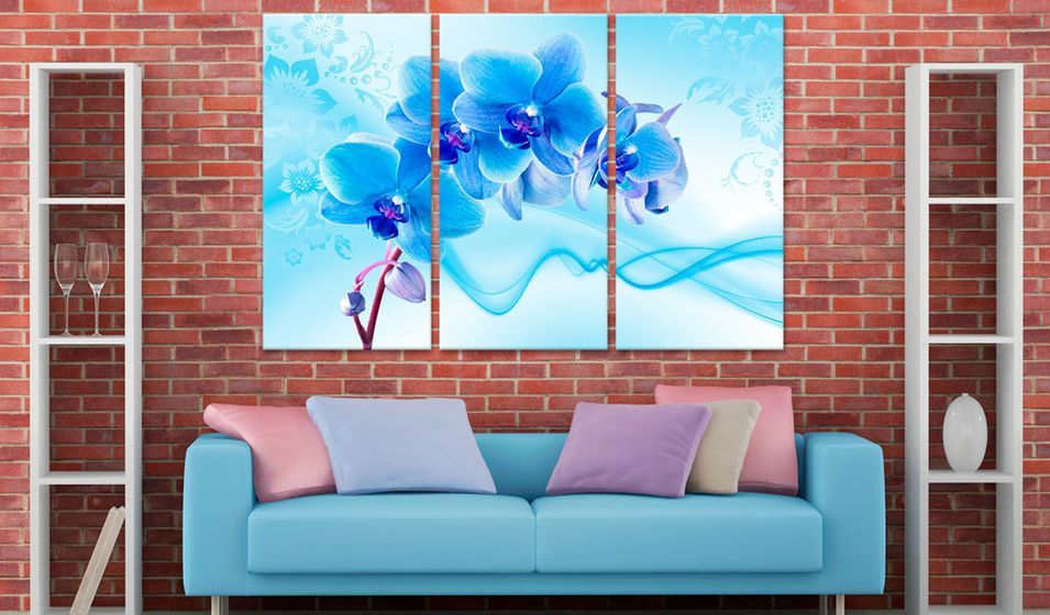Tableau Ethereal orchid blue - Photo n°2