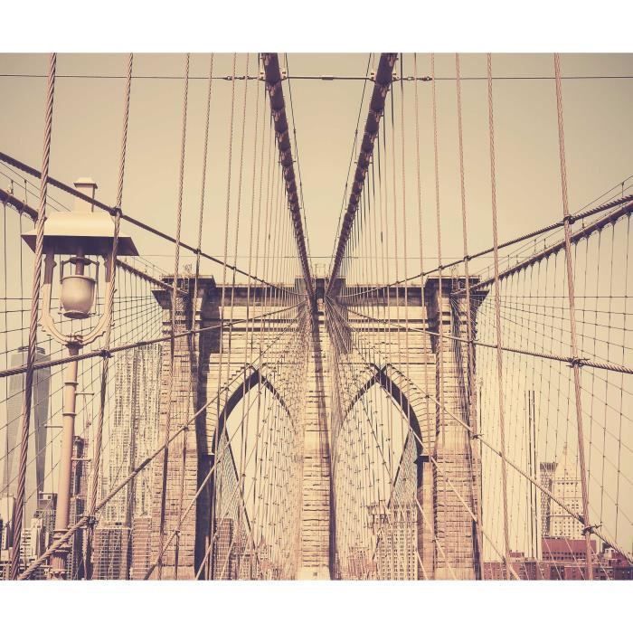 Tableau Glass'Art - 100 x 120 cm - Brooklyn Bridge - Photo n°1