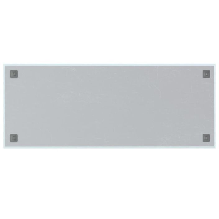 Tableau noir magnétique mural Blanc 100x40 cm Verre trempé - Photo n°4