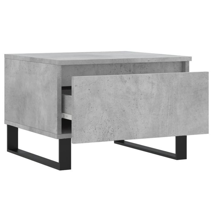 Tables basses 2 pcs gris béton 50x46x35 cm bois d'ingénierie - Photo n°7