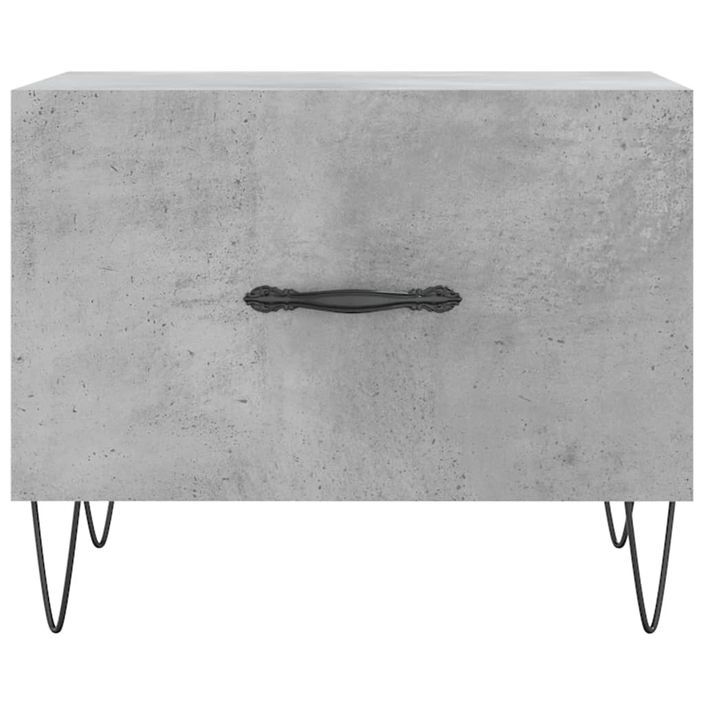 Tables basses 2 pcs gris béton 50x50x40 cm bois d'ingénierie - Photo n°6