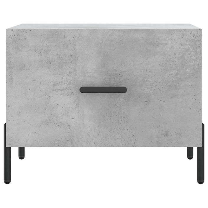 Tables basses 2 pcs gris béton 50x50x40 cm bois d'ingénierie - Photo n°6
