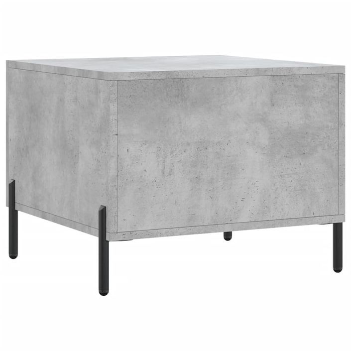 Tables basses 2 pcs gris béton 50x50x40 cm bois d'ingénierie - Photo n°9