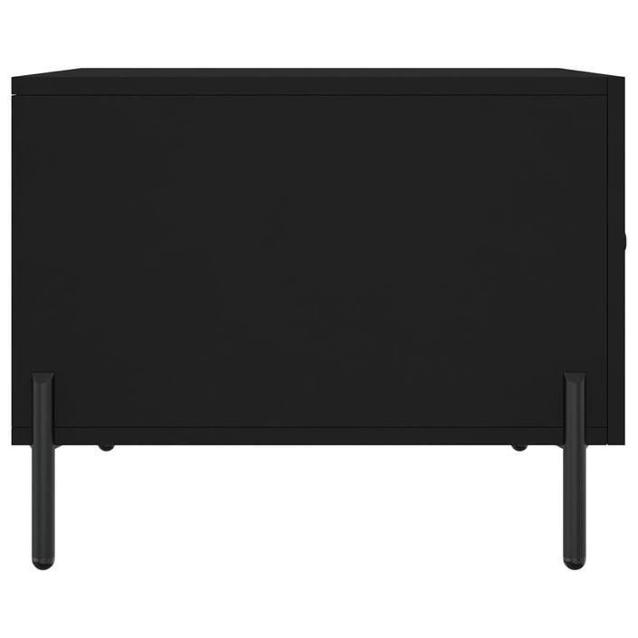 Tables basses 2 pcs noir 50x50x40 cm bois d'ingénierie - Photo n°8