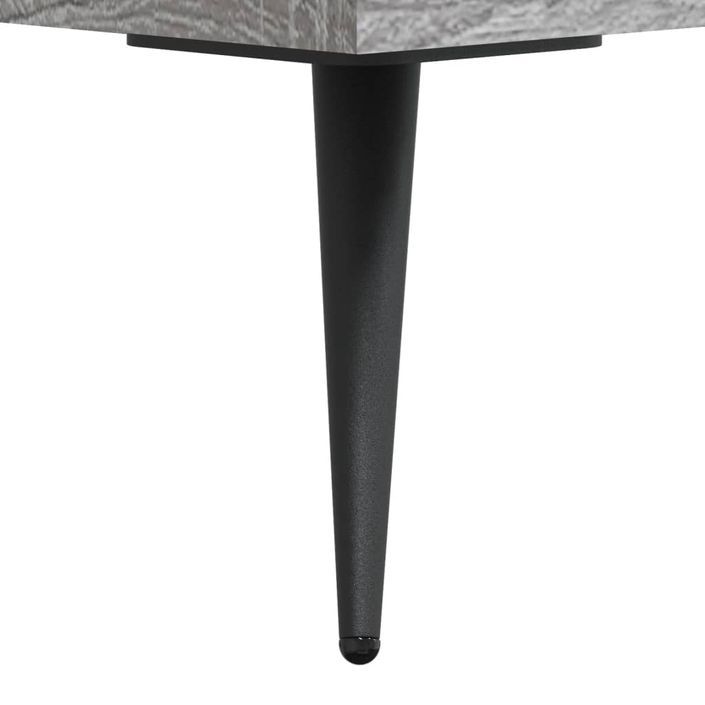 Tables basses 2 pcs sonoma gris 50x50x40 cm bois d'ingénierie - Photo n°11