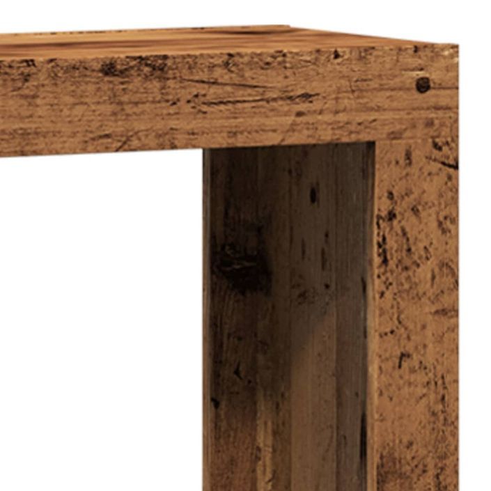 Tables basses gigognes 3 pcs vieux bois bois d'ingénierie - Photo n°6