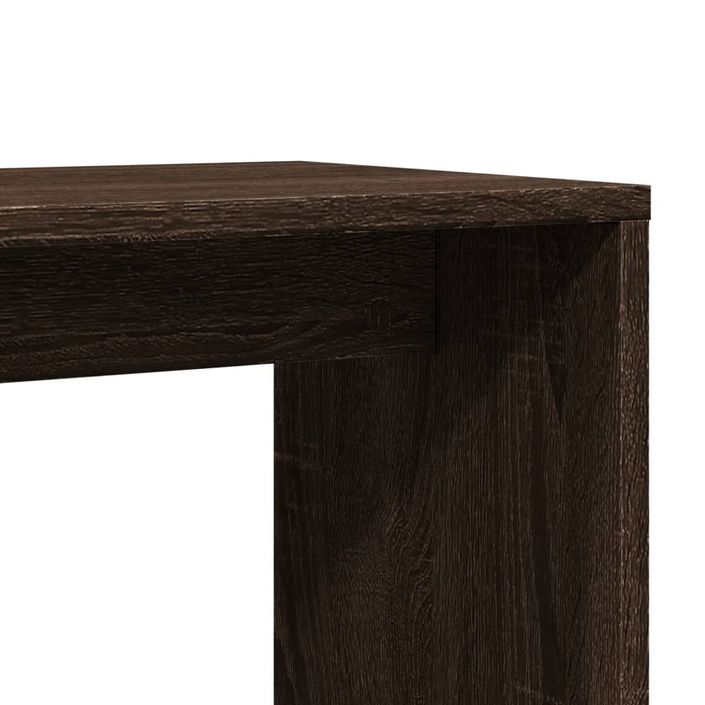 Tables d'appoint 2 pcs chêne marron 50x30x50 cm bois ingénierie - Photo n°9