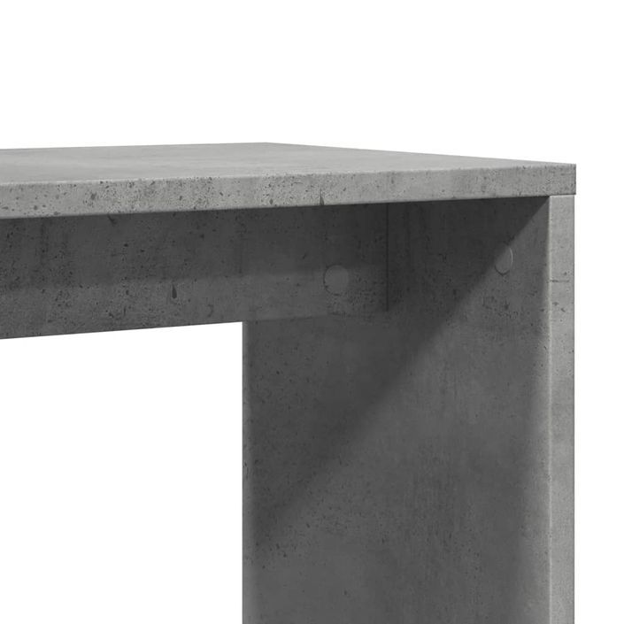 Tables d'appoint 2 pcs gris béton 50x30x50 cm bois d'ingénierie - Photo n°9