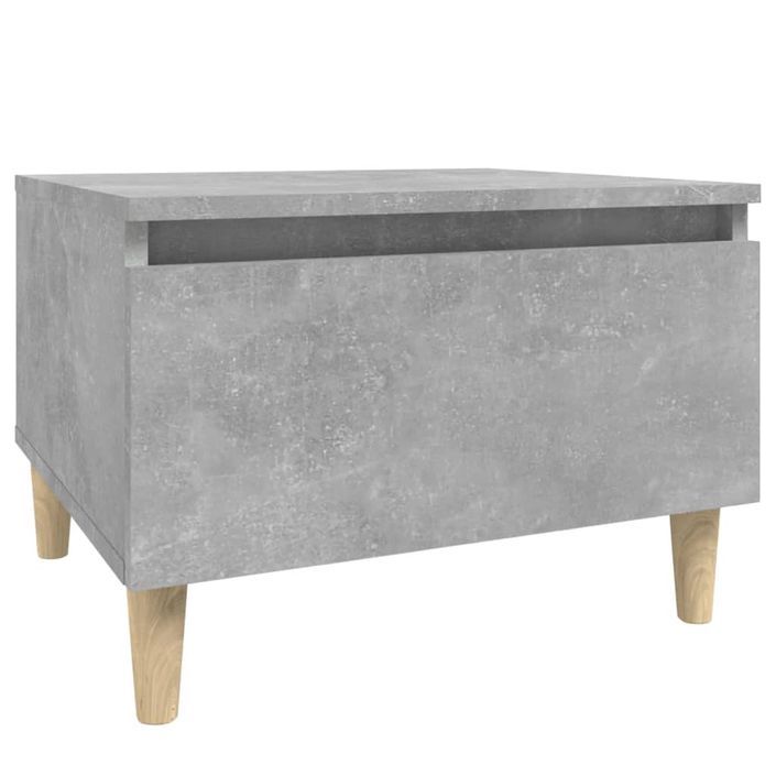 Tables d'appoint 2 pcs Gris béton 50x46x35 cm Bois d'ingénierie - Photo n°7