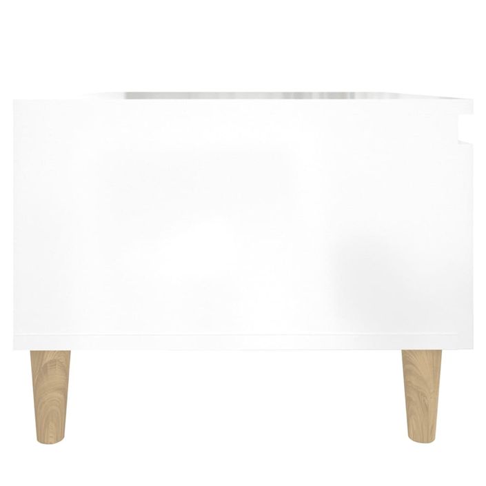 Tables d'appoint 2pcs Blanc brillant 50x46x35cm Bois ingénierie - Photo n°10