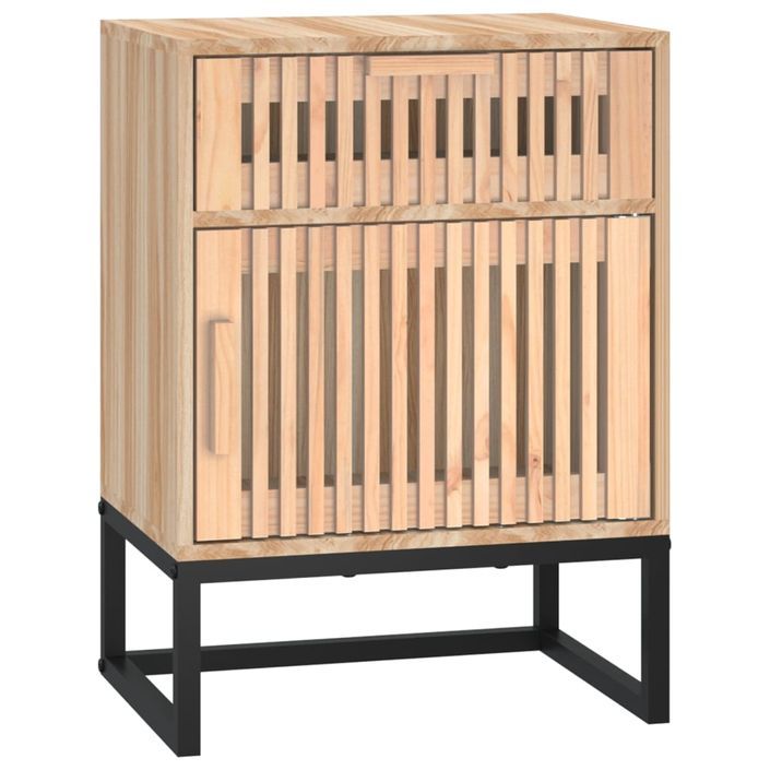 Tables de chevet 2 pcs 40x30x55,5 cm bois ingénierie et fer - Photo n°7