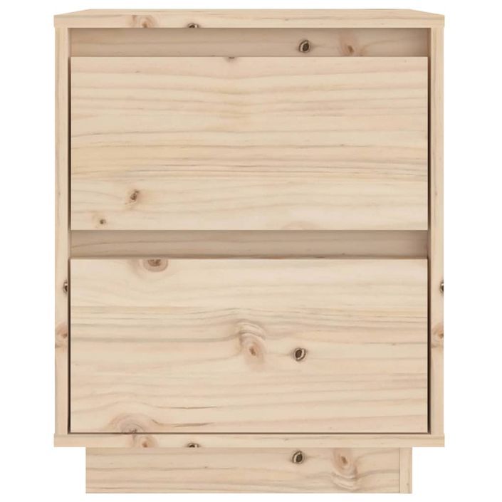 Tables de chevet 2 pcs 40x35x50 cm Bois de pin solide - Photo n°7