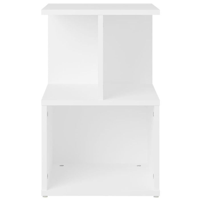 Tables de chevet 2 pcs Blanc 35x35x55 cm - Photo n°4