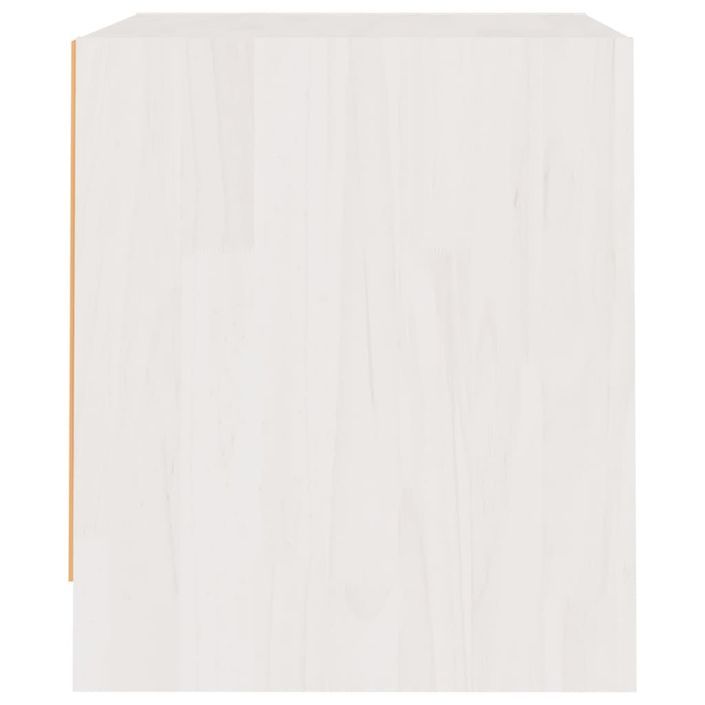 Tables de chevet 2 pcs Blanc 40x30,5x35,5 cm Bois de pin solide - Photo n°6