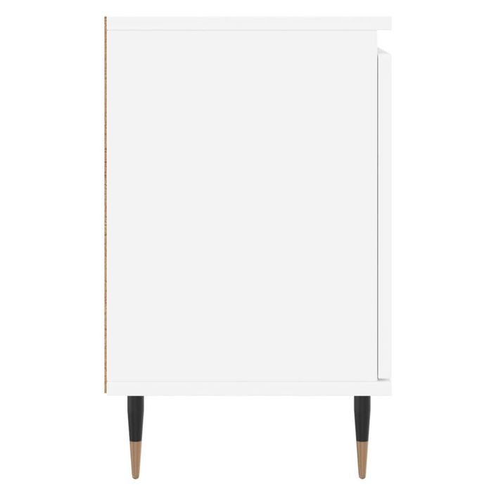 Tables de chevet 2 pcs blanc 40x30x50 cm bois d'ingénierie - Photo n°7