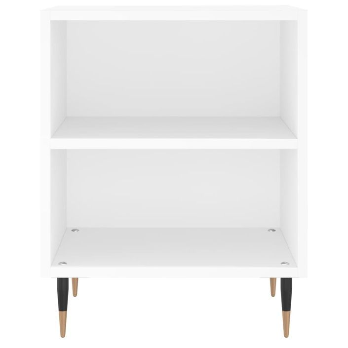 Tables de chevet 2 pcs blanc 40x30x50 cm bois d'ingénierie - Photo n°5