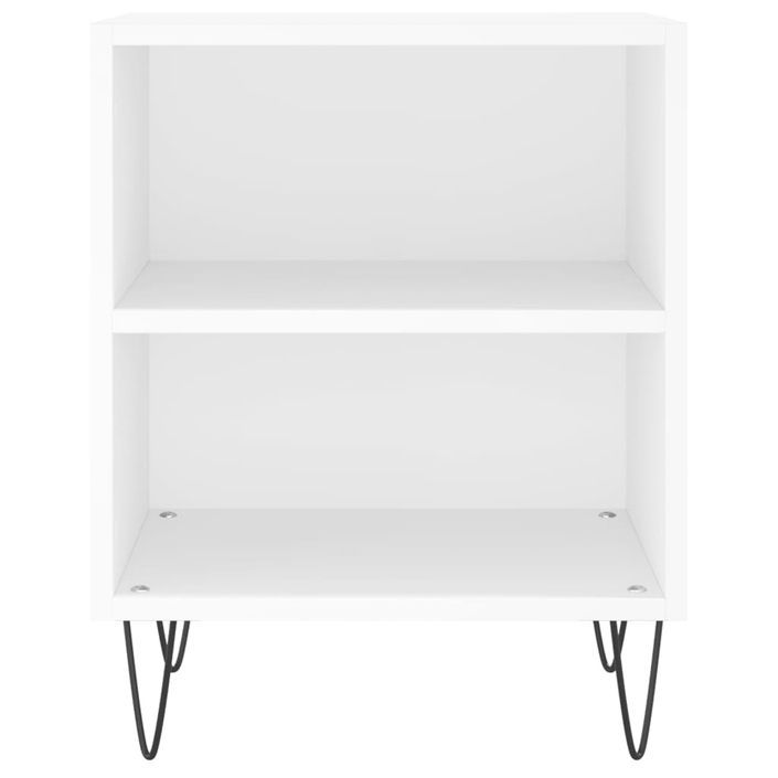 Tables de chevet 2 pcs blanc 40x30x50 cm bois d'ingénierie - Photo n°5