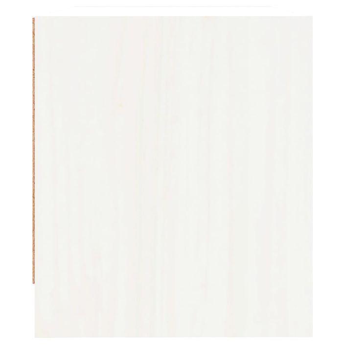 Tables de chevet 2 pcs blanc 40x31x35,5 cm bois de pin massif - Photo n°8