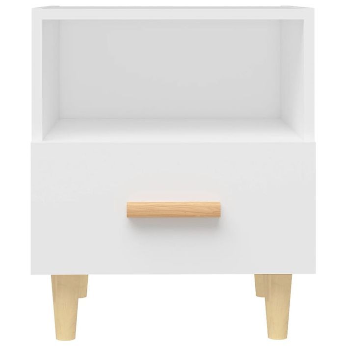 Tables de chevet 2 pcs Blanc 40x35x47 cm - Photo n°4