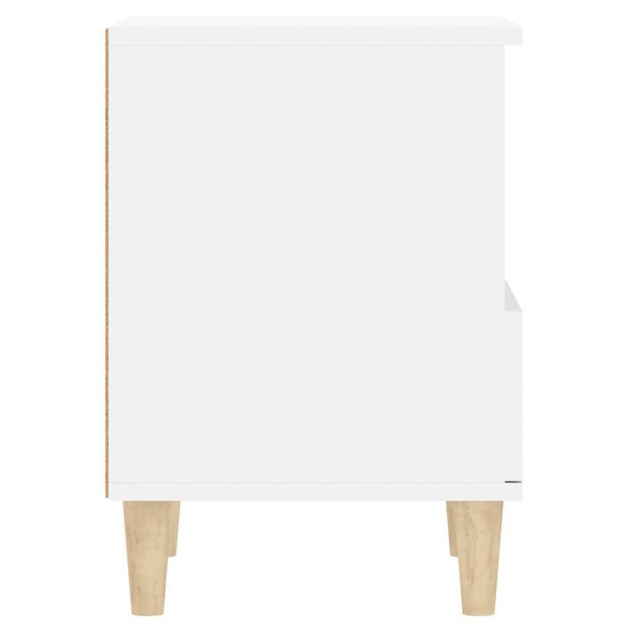 Tables de chevet 2 pcs Blanc 40x35x50 cm - Photo n°9