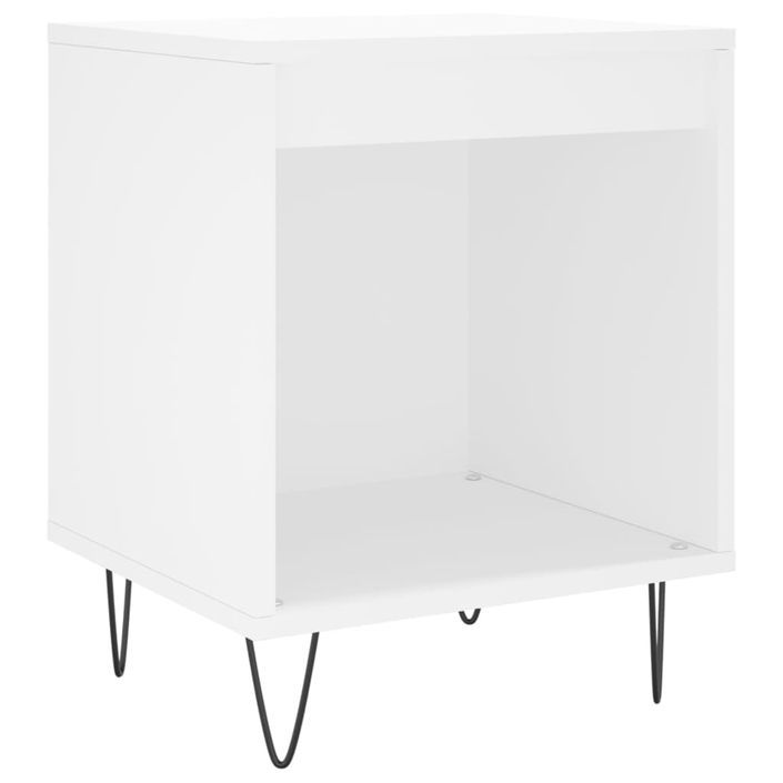 Tables de chevet 2 pcs blanc 40x35x50 cm bois d’ingénierie - Photo n°4