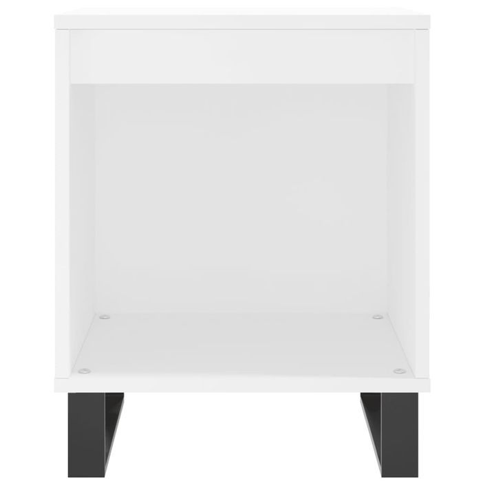 Tables de chevet 2 pcs blanc 40x35x50 cm bois d’ingénierie - Photo n°5