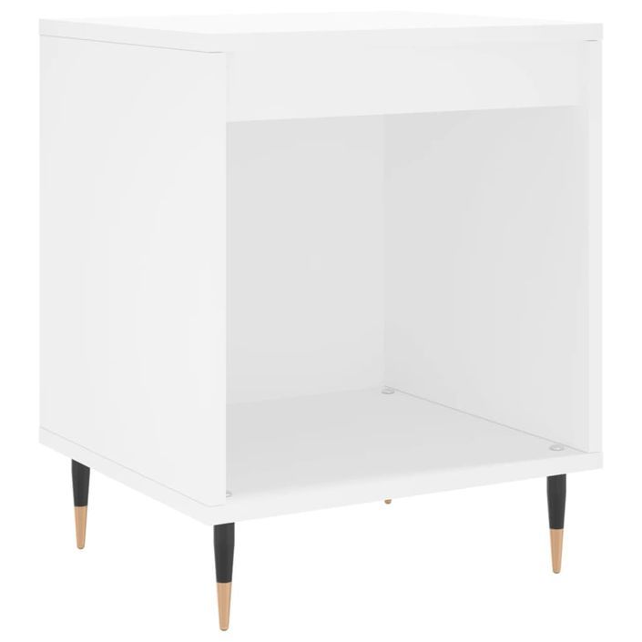 Tables de chevet 2 pcs blanc 40x35x50 cm bois d’ingénierie - Photo n°4