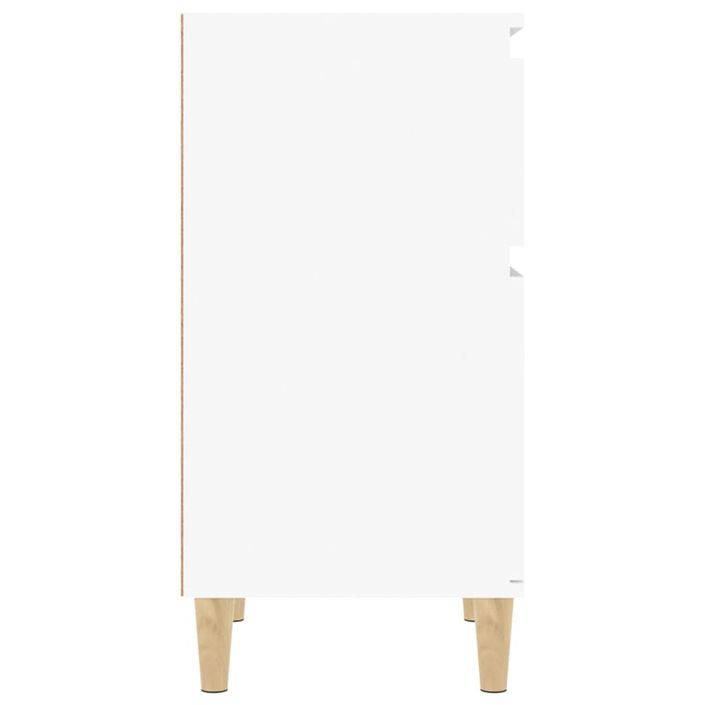 Tables de chevet 2 pcs blanc 40x35x70 cm - Photo n°7