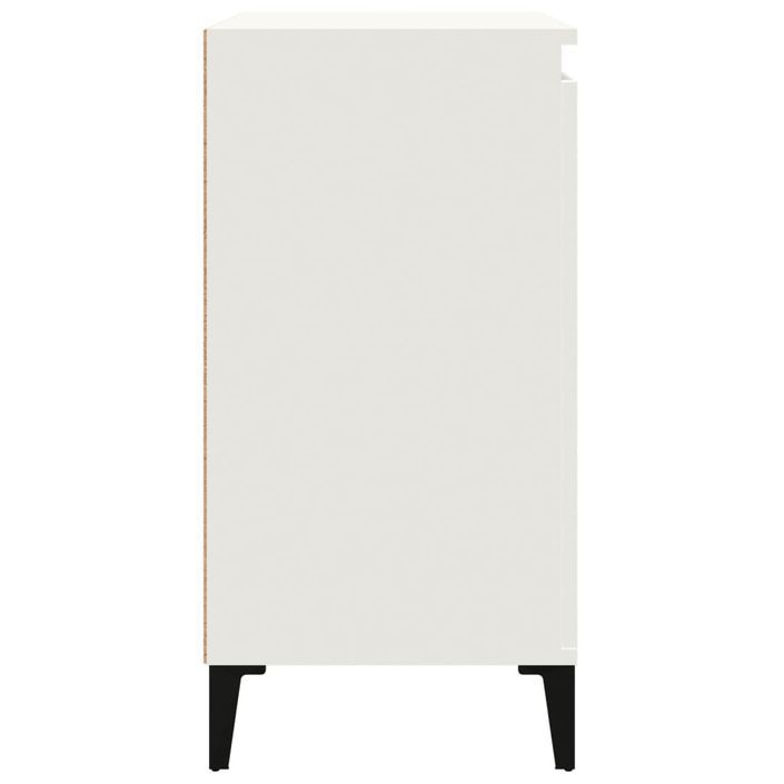 Tables de chevet 2 pcs blanc 40x35x70 cm bois d'ingénierie - Photo n°8