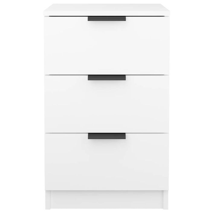 Tables de chevet 2 pcs Blanc 40x36x65 cm - Photo n°7