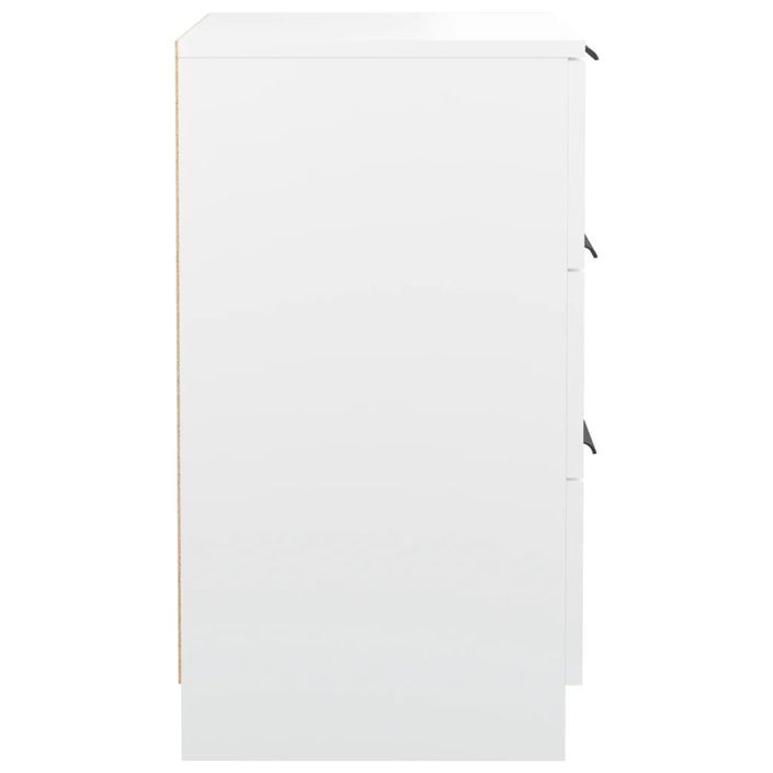 Tables de chevet 2 pcs Blanc 40x36x65 cm - Photo n°8